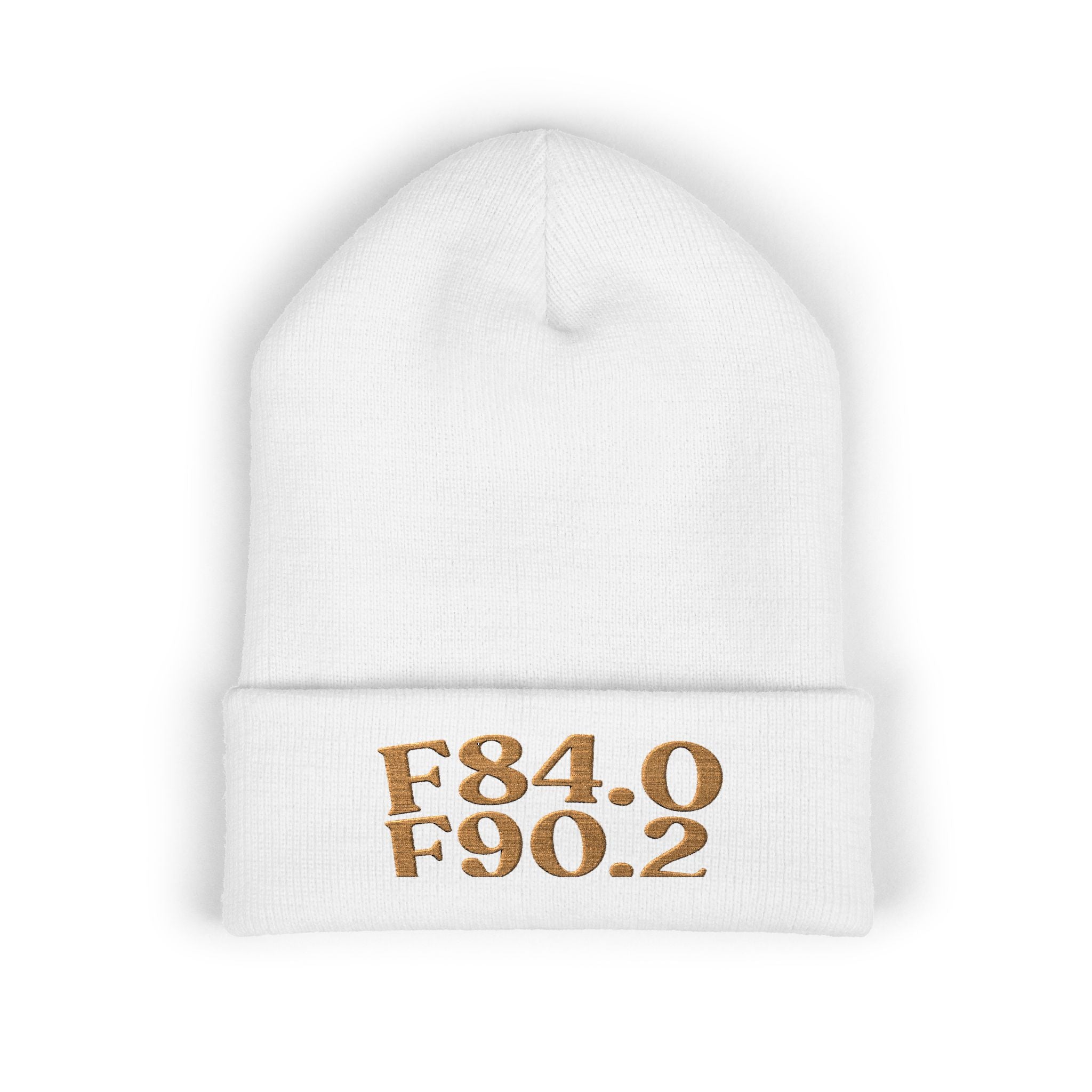 AUDHD Old Gold Cuffed Beanie