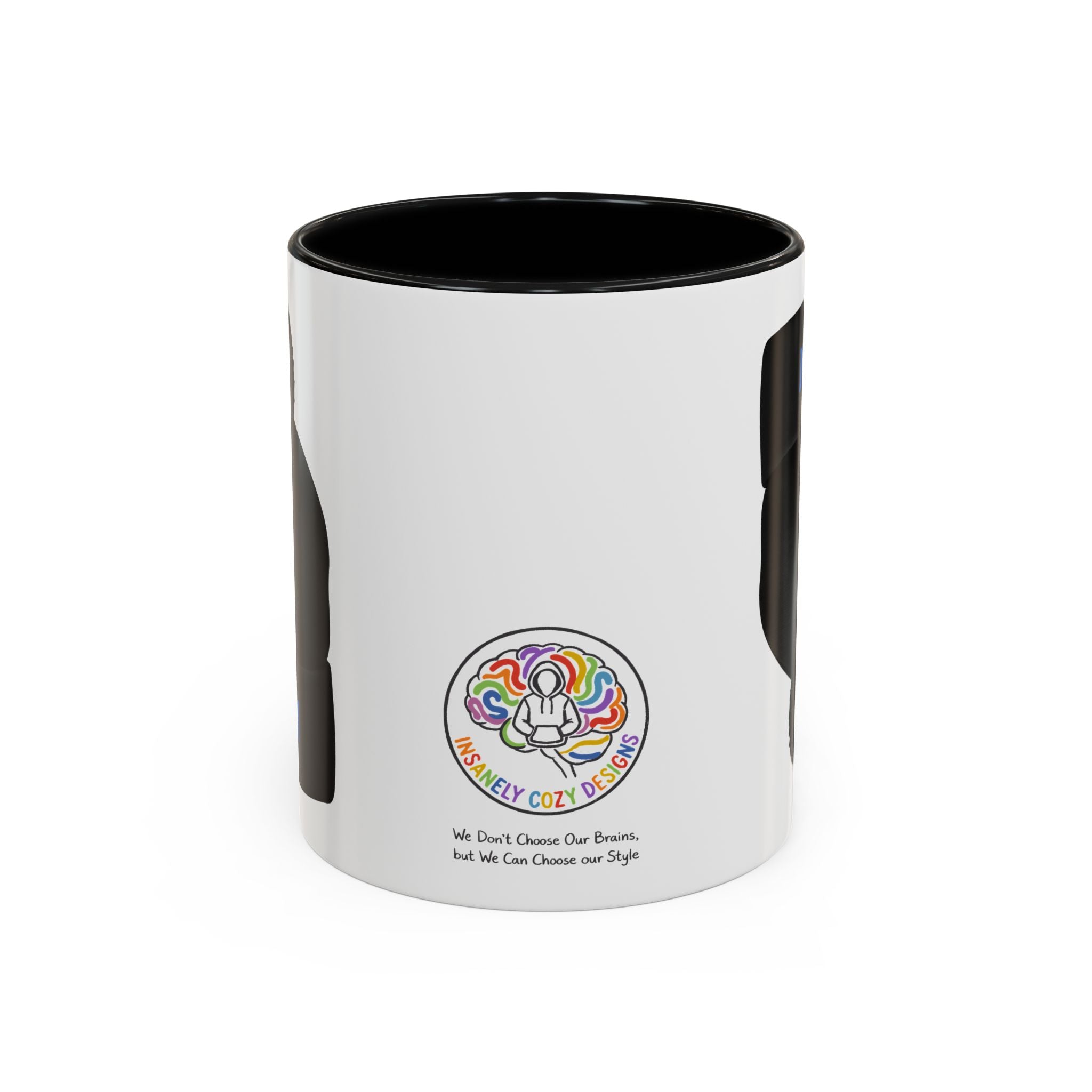 Accent Coffee Mug - Rainbow Chakra Meditation Design with Quote