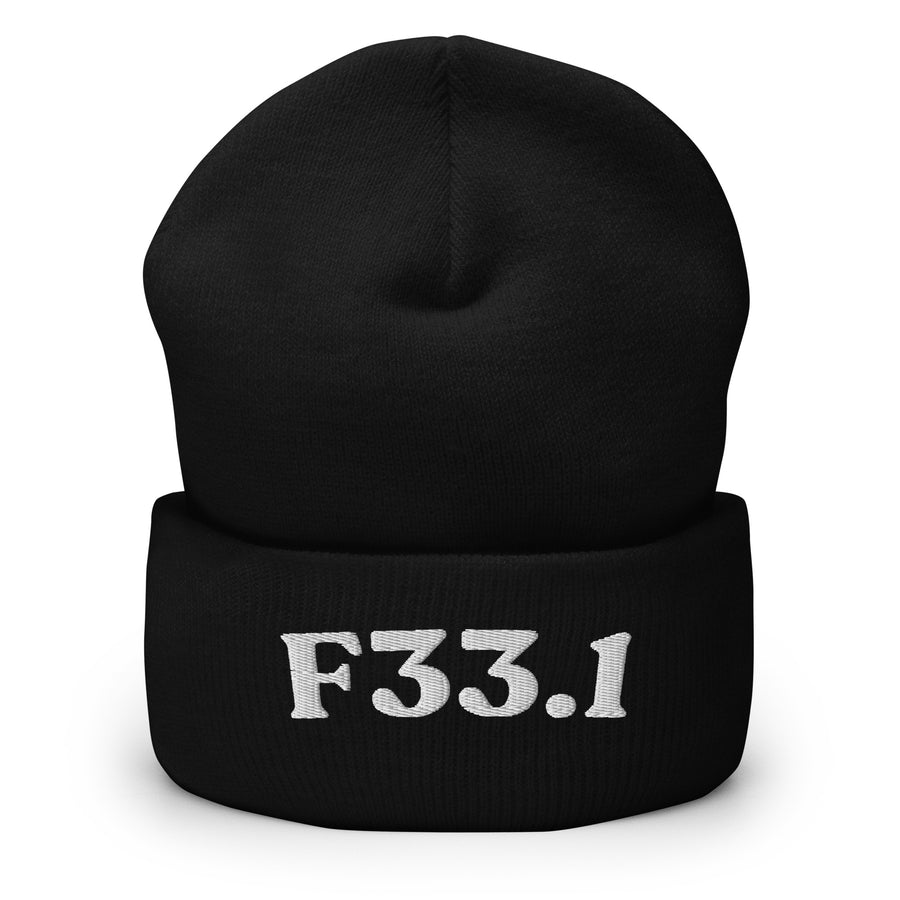 F33.1 Major Depressive Disorder, Recurrent Moderate: Cuffed Beanie