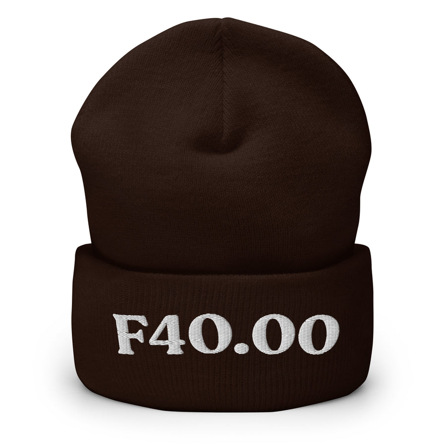 F40.00 Agoraphobia: Cuffed Beanie