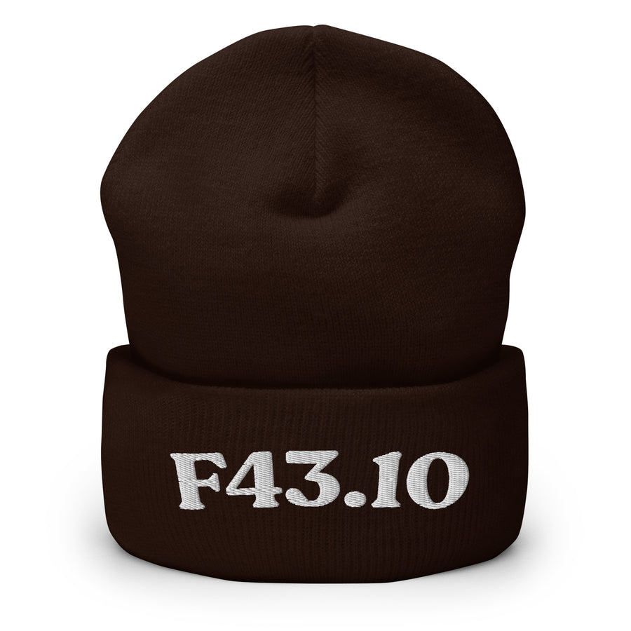 F43.10 Post-Traumatic Stress Disorder: Cuffed Beanie