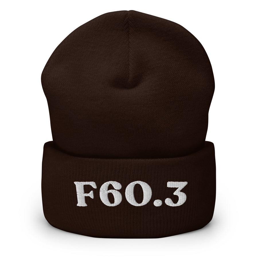 F60.3 Borderline Personality Disorder: Cuffed Beanie
