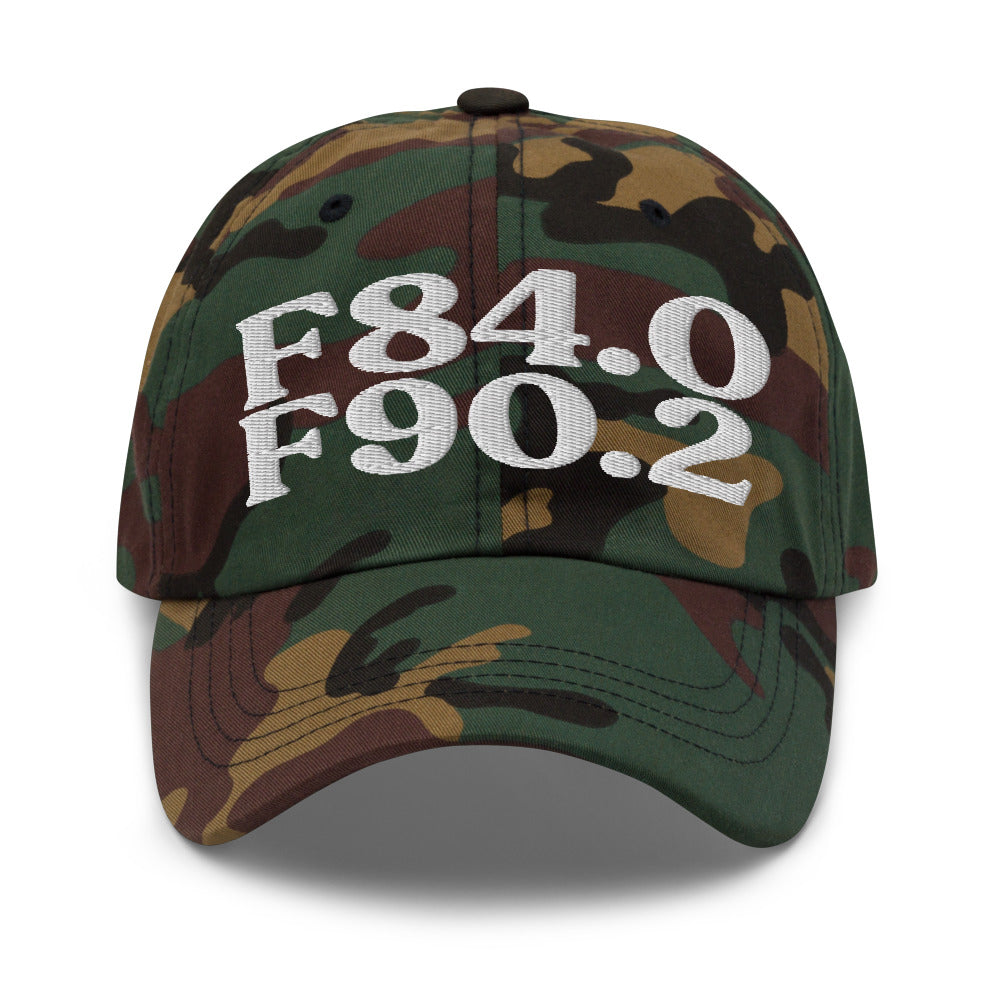 AuDHD (Autism + ADHD) - Green Camo / White