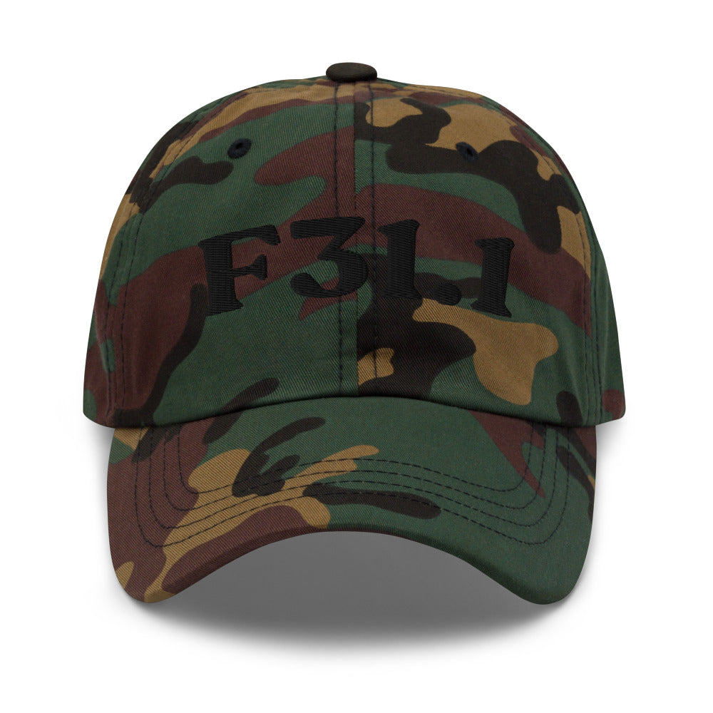 F31.1 Bipolar I Disorder, Manic Episode - Green Camo / Black