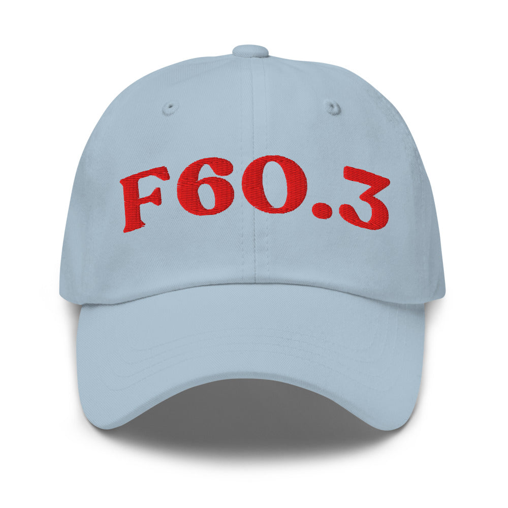 F60.3 Borderline Personality Disorder - Light Blue / Red