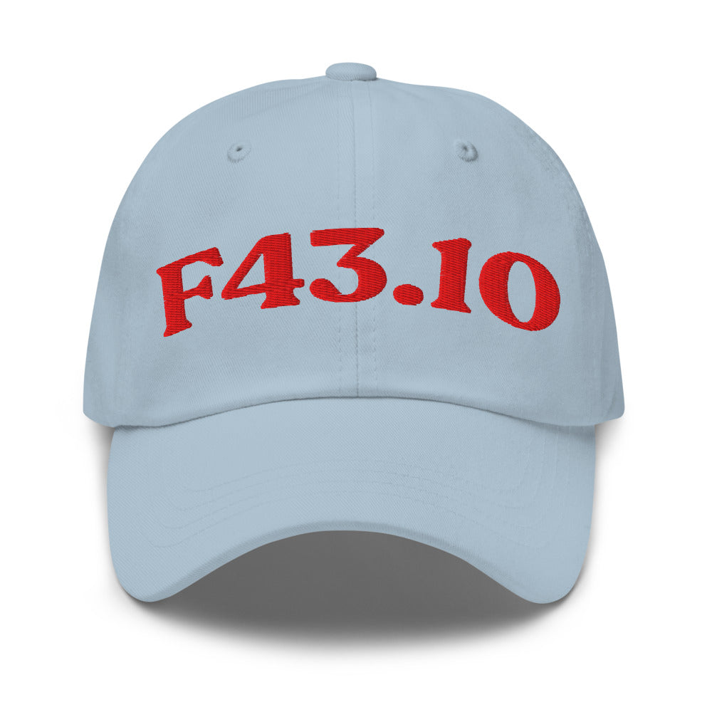 F43.10 Post-Traumatic Stress Disorder - Light Blue / Red
