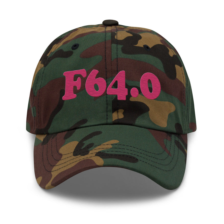 F64.0 Transsexualism: Pink-rectangle Classic Dad Hat