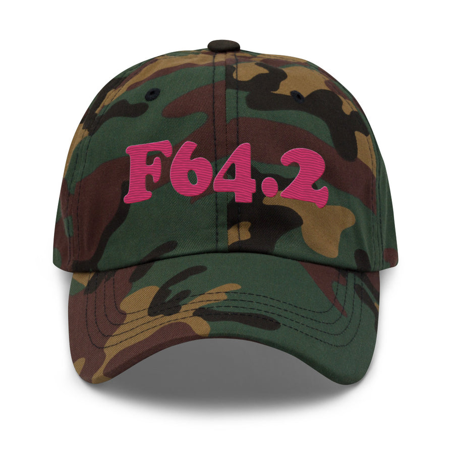 F64.2 Gender Identity Disorder of Childhood: Pink-rectangle Classic Dad Hat