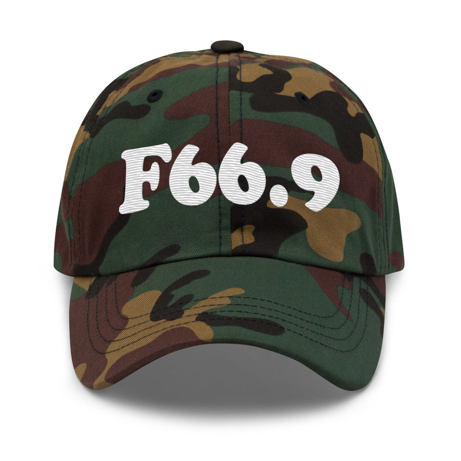F66.9 Psychosexual Development Disorder, Unspecified: White-rectangle Classic Dad Hat