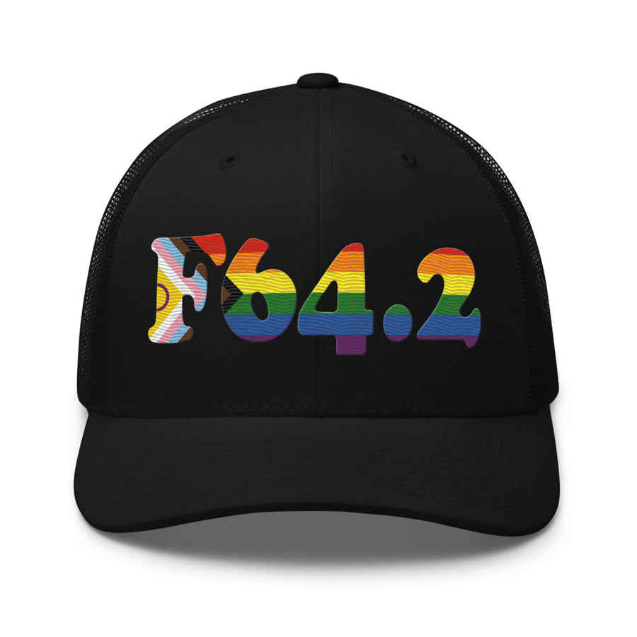 F64.2 Gender Identity Disorder of Childhood: Progress + Intersex Pride Retro Trucker Hat