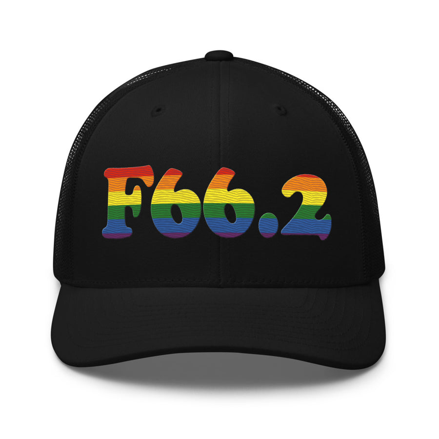 F66.2 Sexual Relationship Disorder: 6-Stripe Pride Retro Trucker Hat