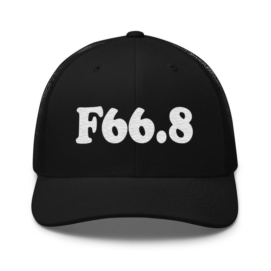 F66.8 Other Psychosexual Development Disorders: White-rectangle Retro Trucker Hat