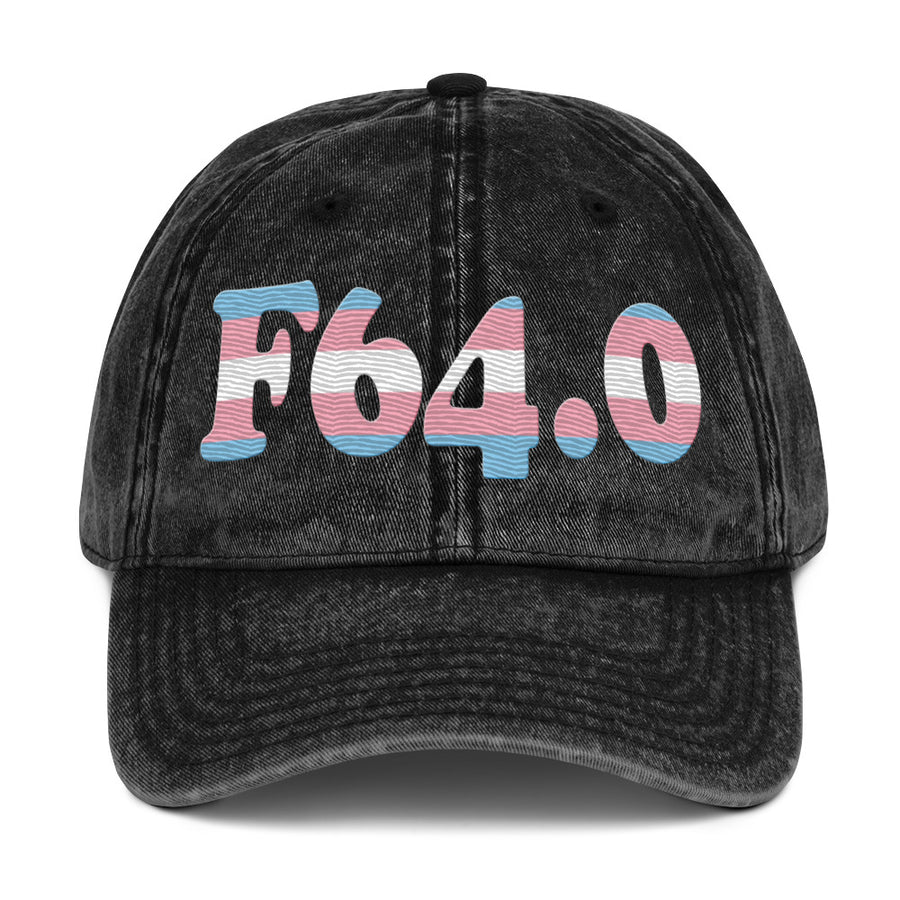 F64.0 Transsexualism: Trans Pride Vintage Cap