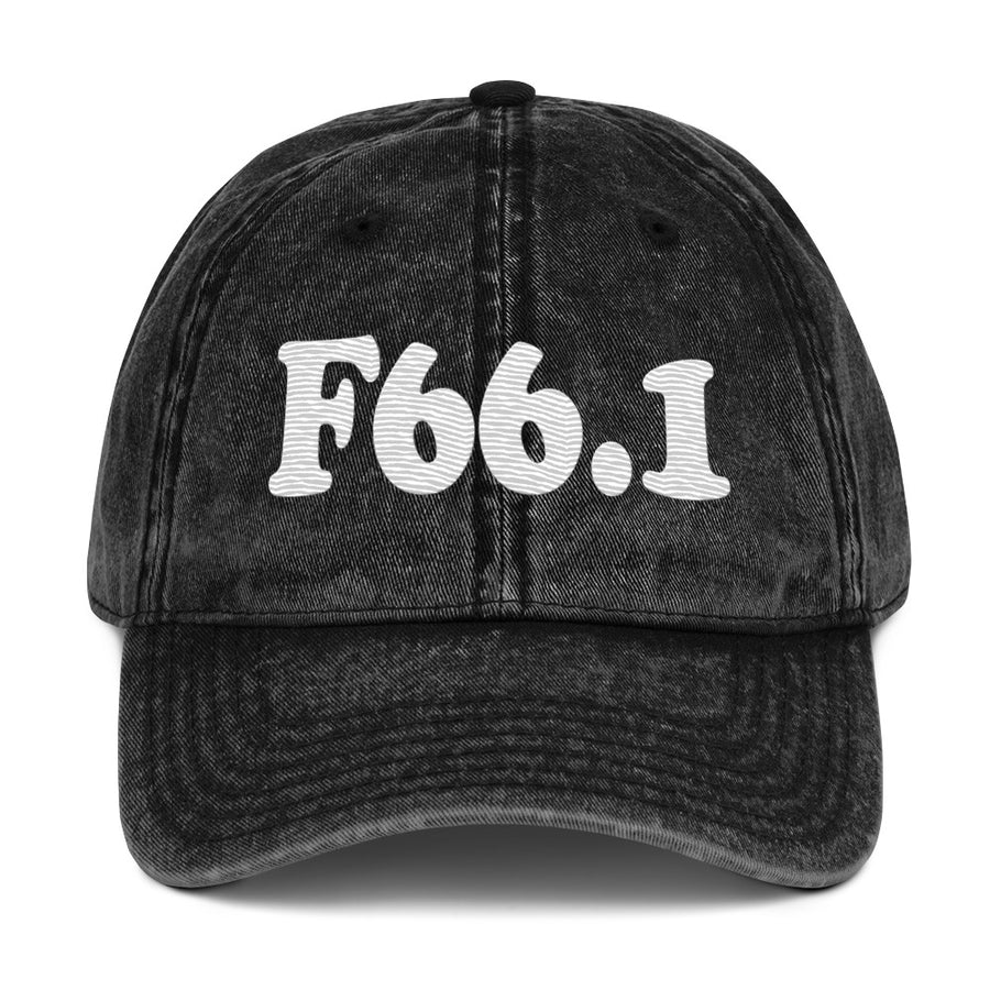 F66.1 Egodystonic Sexual Orientation: White-rectangle Vintage Cap