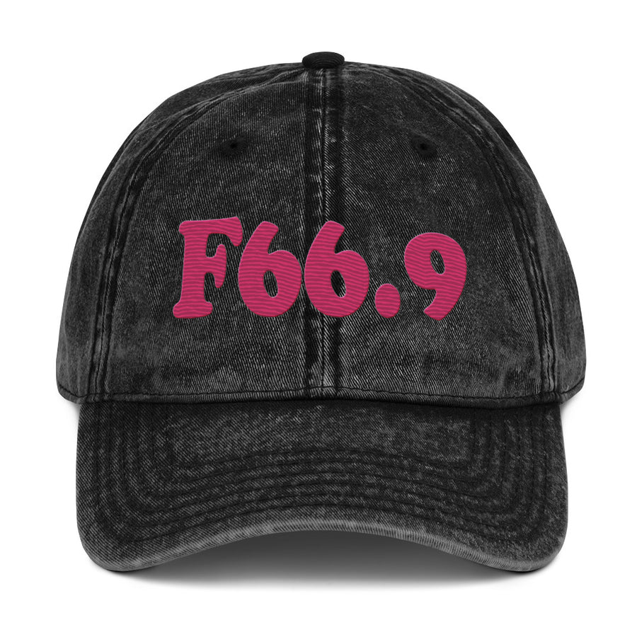F66.9 Psychosexual Development Disorder, Unspecified: Pink-rectangle Vintage Cap