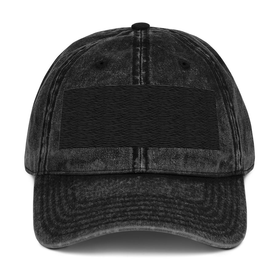 Black-rectangle Vintage Cap