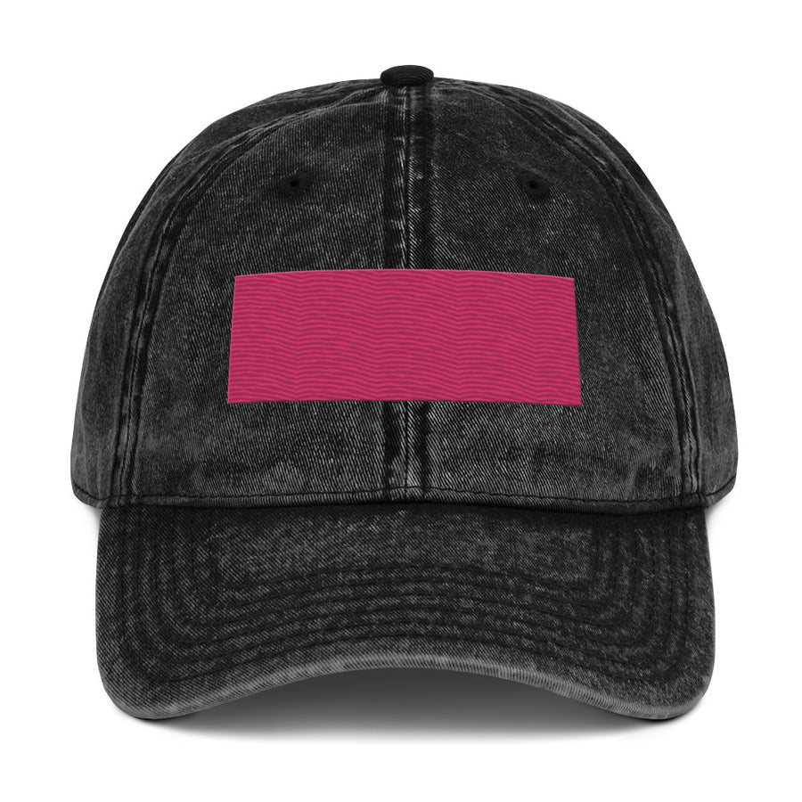 Pink-rectangle Vintage Cap