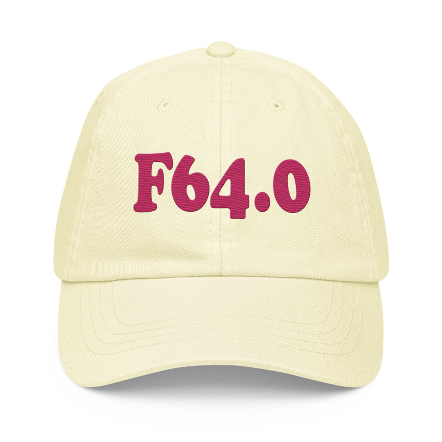 F64.0 Transsexualism: Pink-rectangle Pastel Baseball Hat
