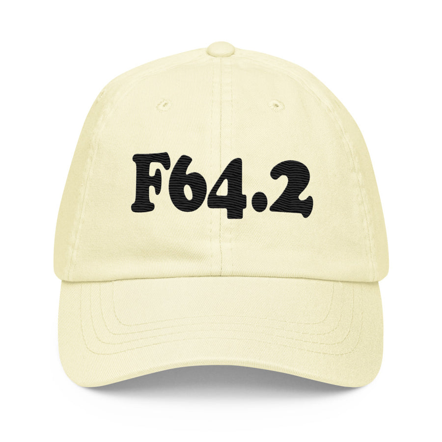 F64.2 Gender Identity Disorder of Childhood: Black-rectangle Pastel Baseball Hat