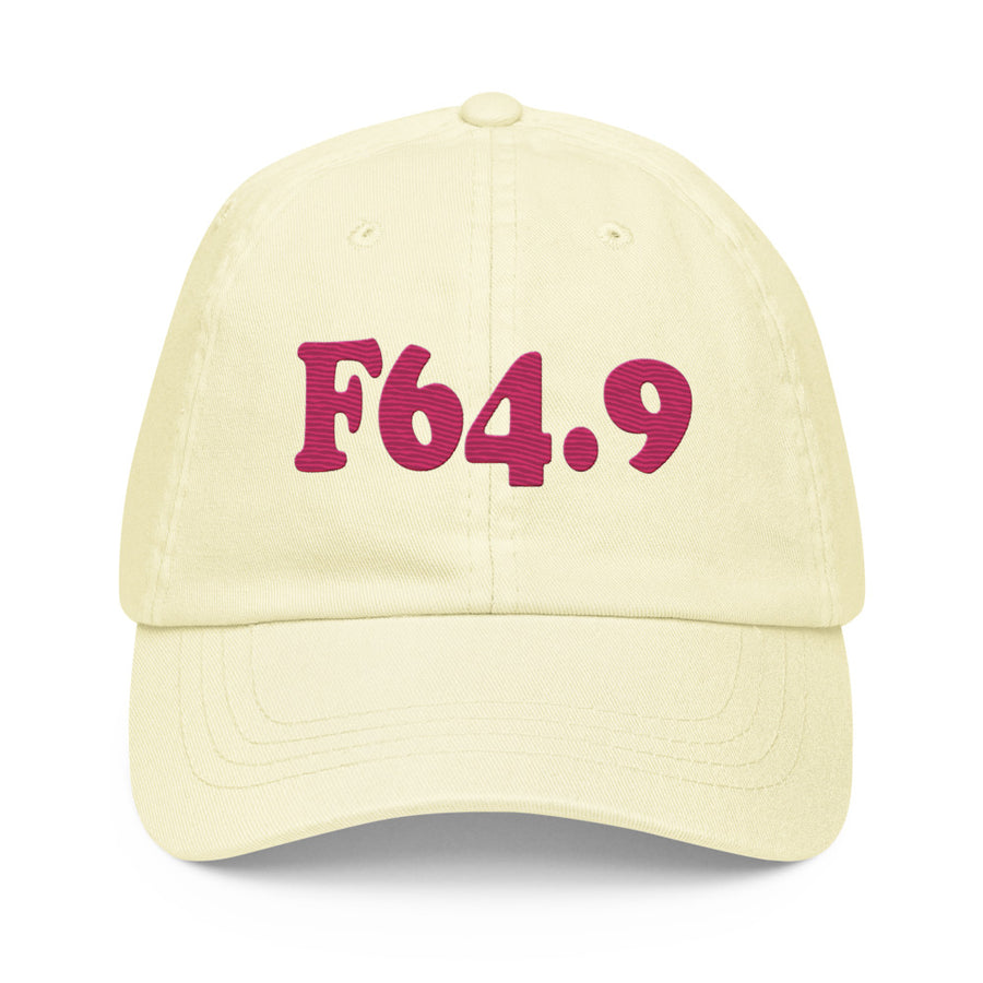 F64.9 Gender Identity Disorder, Unspecified: Pink-rectangle Pastel Baseball Hat