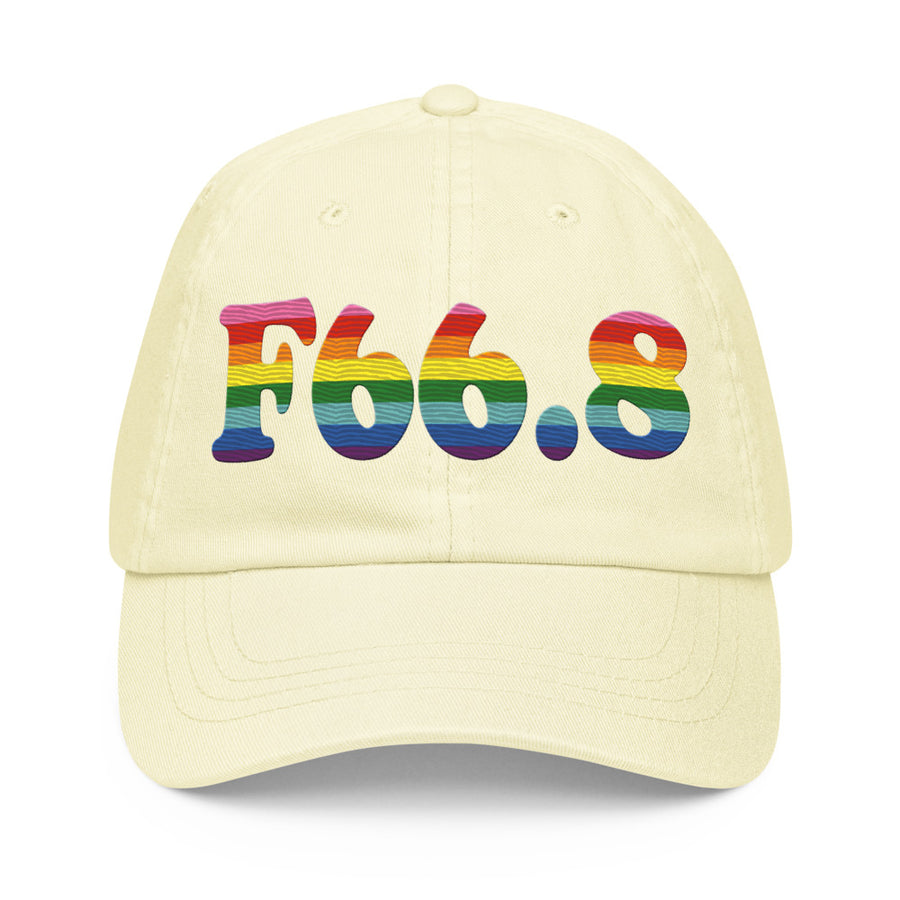 F66.8 Other Psychosexual Development Disorders: 8-Stripe Pride Pastel Baseball Hat