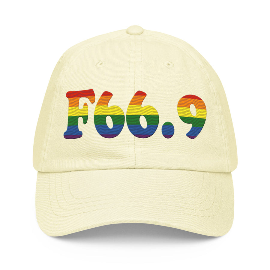 F66.9 Psychosexual Development Disorder, Unspecified: 6-Stripe Pride Pastel Baseball Hat