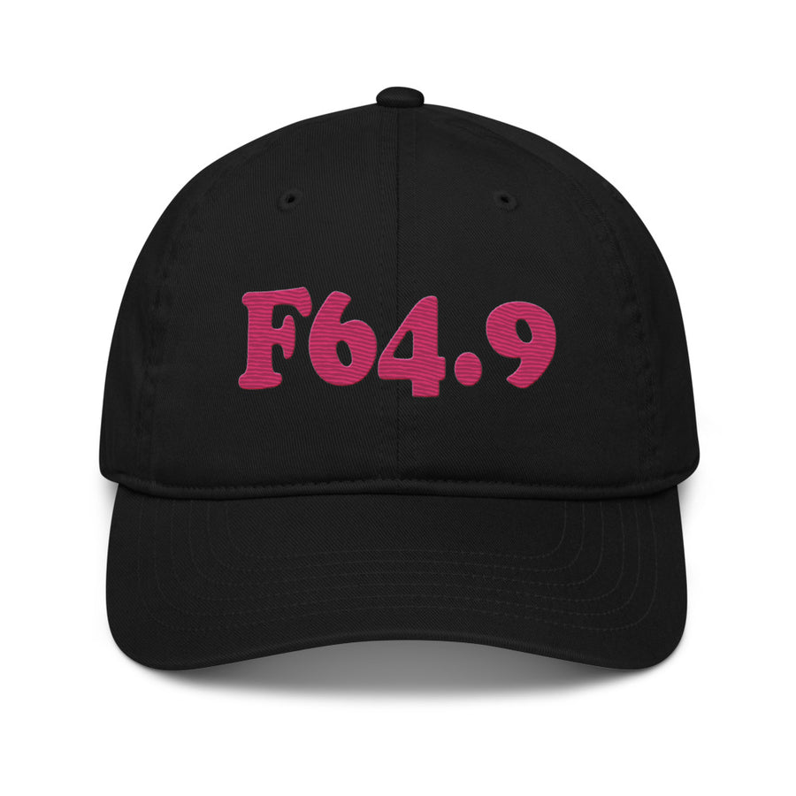 F64.9 Gender Identity Disorder, Unspecified: Pink-rectangle Organic Baseball Cap