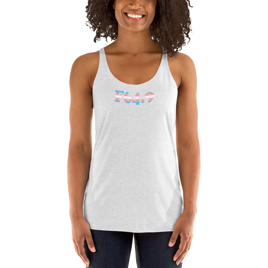F64.9 Gender Identity Disorder, Unspecified: Trans Pride Racerback Tank