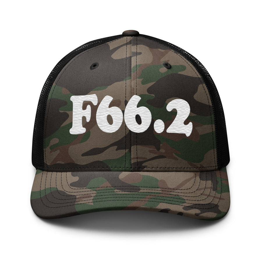 F66.2 Sexual Relationship Disorder: White-rectangle Camouflage Trucker Hat