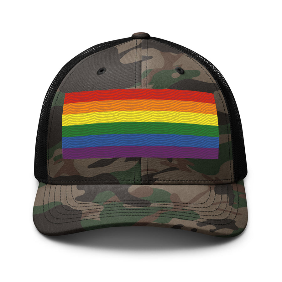 6-Stripe Pride Camouflage Trucker Hat