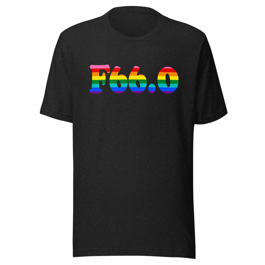 F66.0 Sexual Maturation Disorder: 8-Stripe Pride Staple T-Shirt