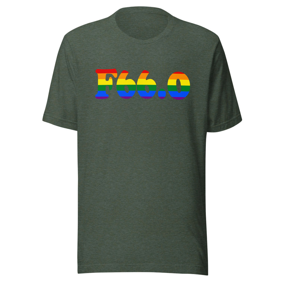 F66.0 Sexual Maturation Disorder: 6-Stripe Pride Staple T-Shirt