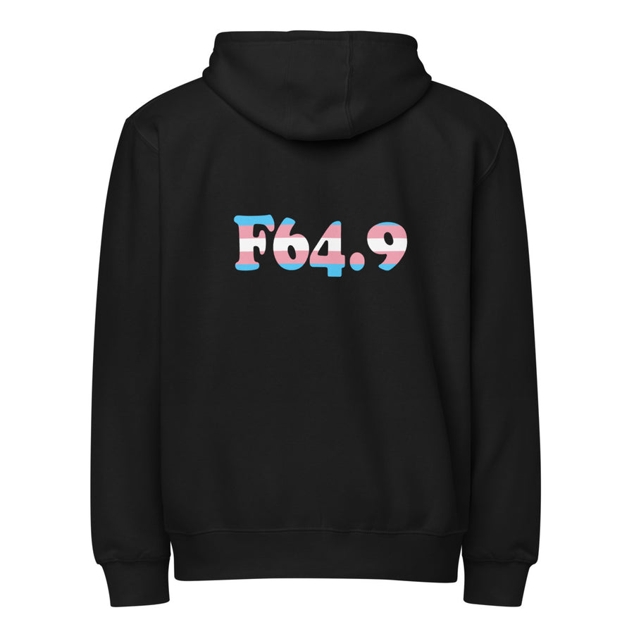 F64.9 Gender Identity Disorder, Unspecified: Trans Pride Full-Zip Hoodie