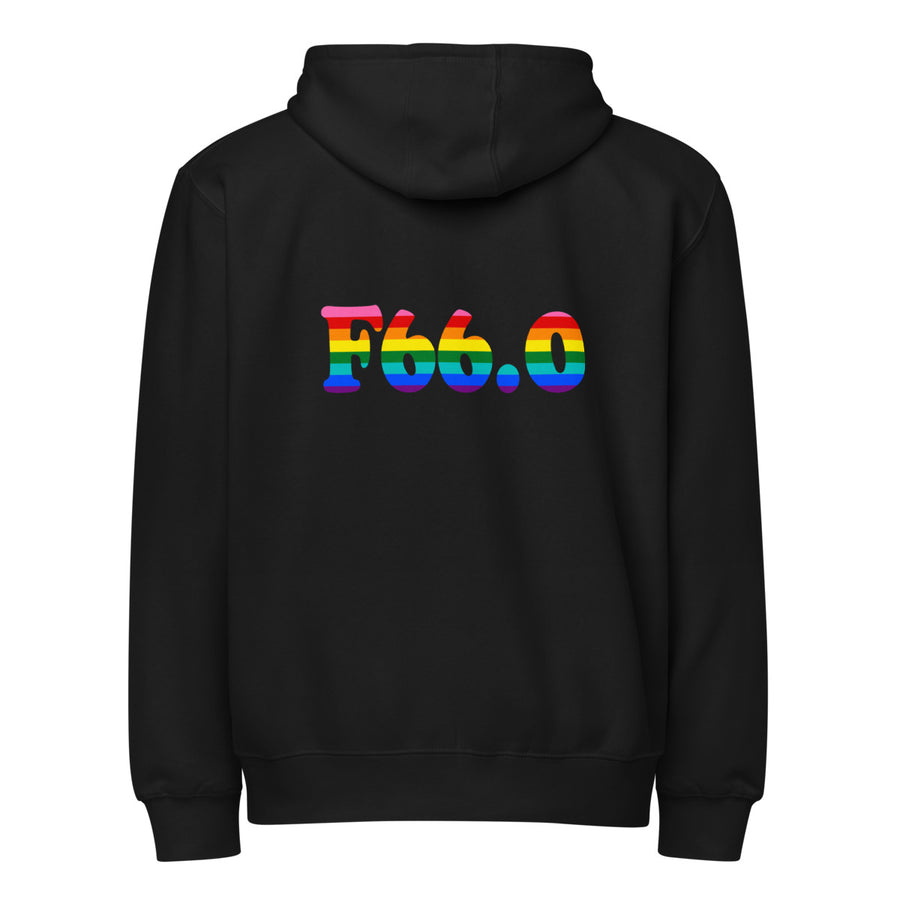 F66.0 Sexual Maturation Disorder: 8-Stripe Pride Full-Zip Hoodie