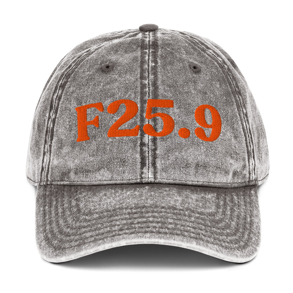 F25.9 Schizoaffective Disorder - Charcoal Grey / Orange