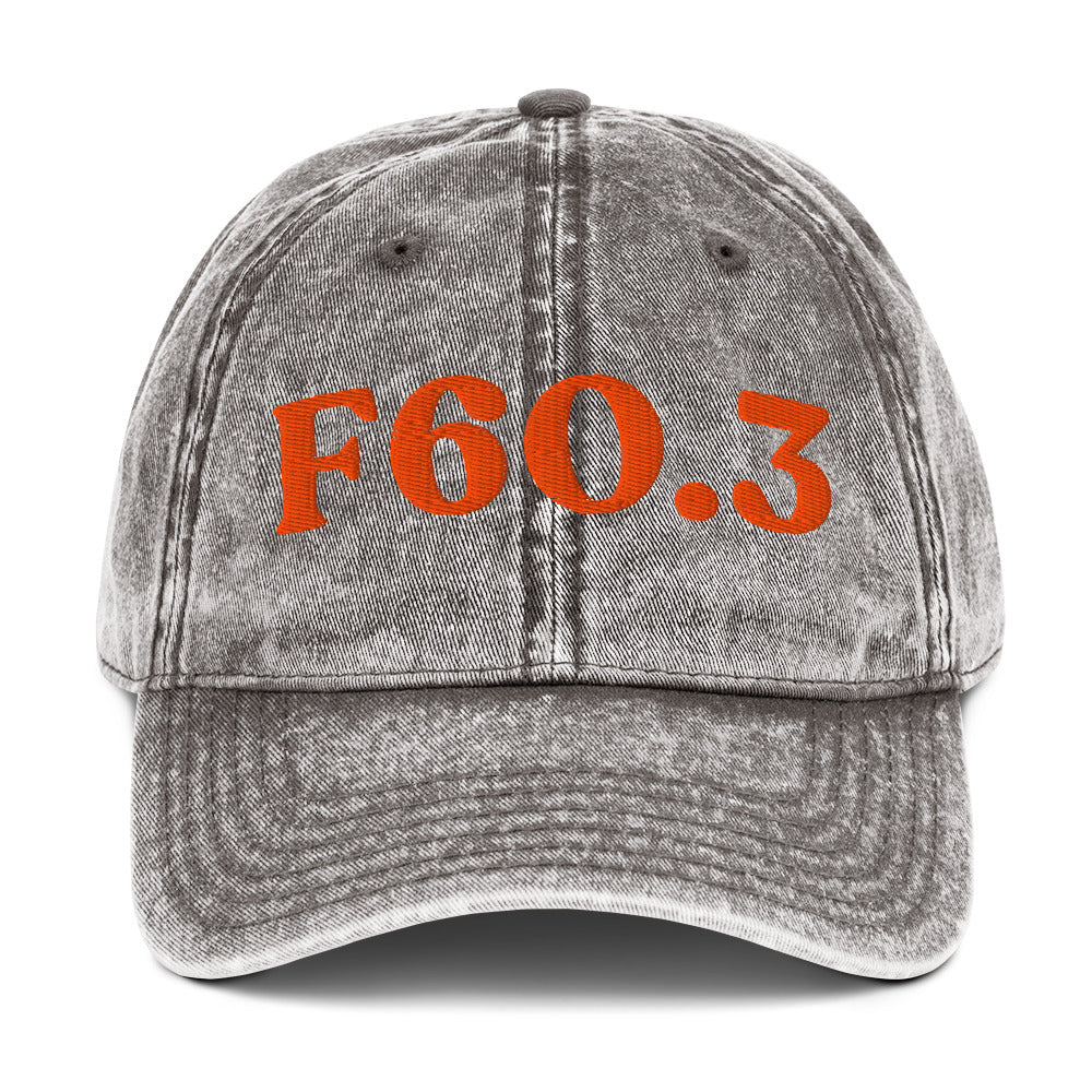 F60.3 Borderline Personality Disorder - Charcoal Grey / Orange