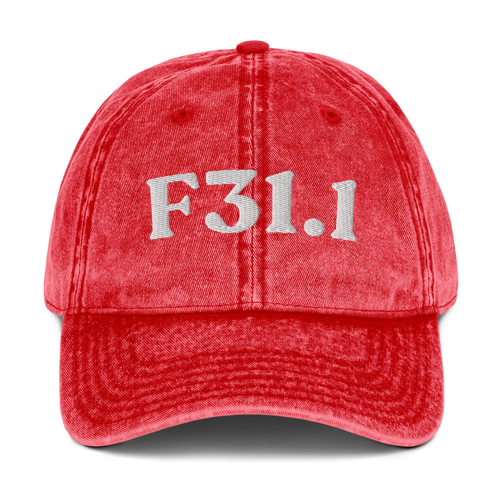 F31.1 Bipolar I Disorder, Manic Episode - Red / White