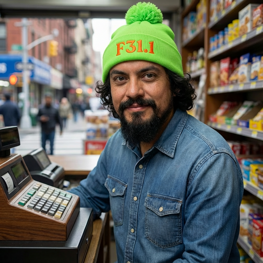 F31.1 Bipolar I Current Episode Manic: Pom-Pom Beanie – hero