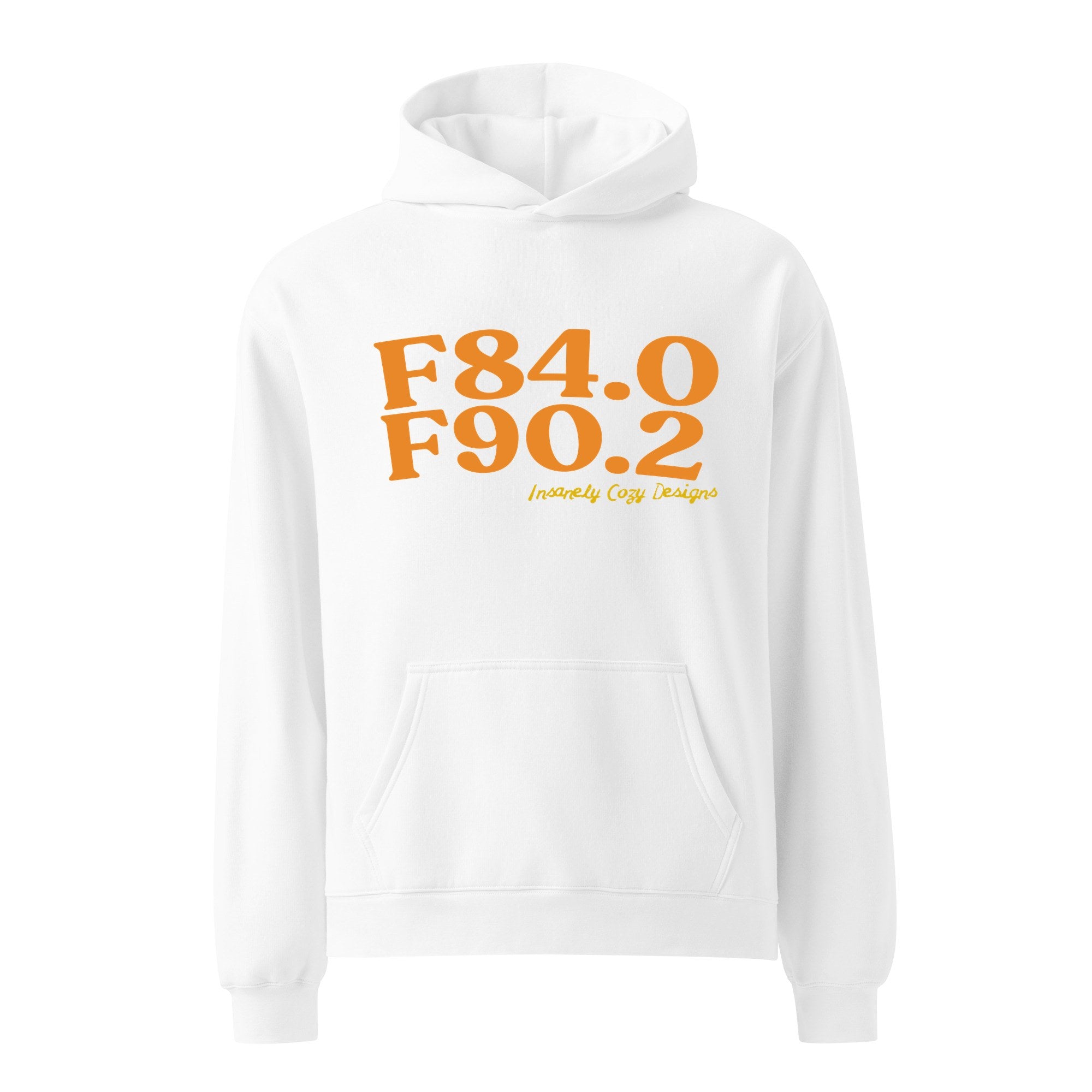 AuDHD | 5161 | white | orange