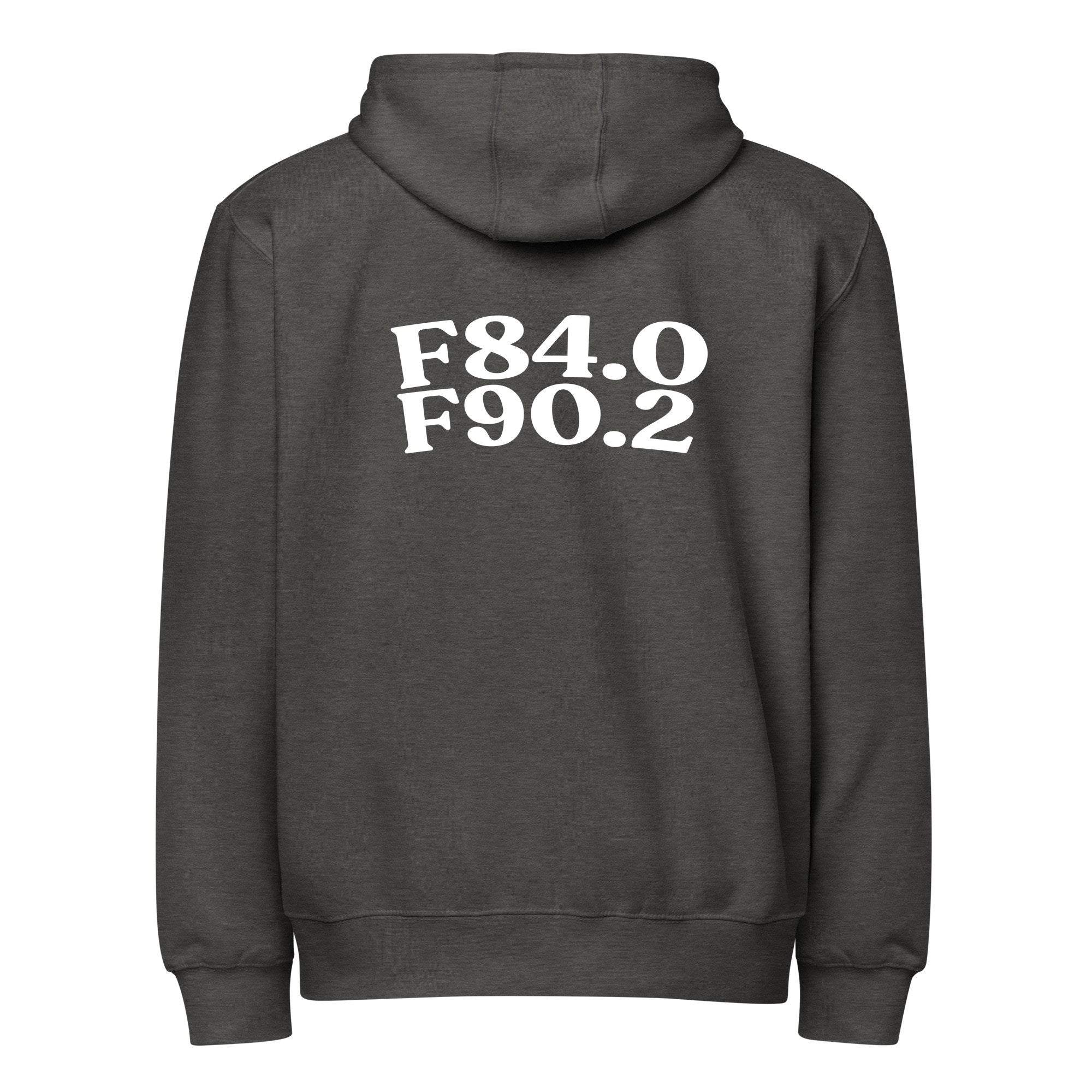 AuDHD | LS14003-back | charcoal-heather | white