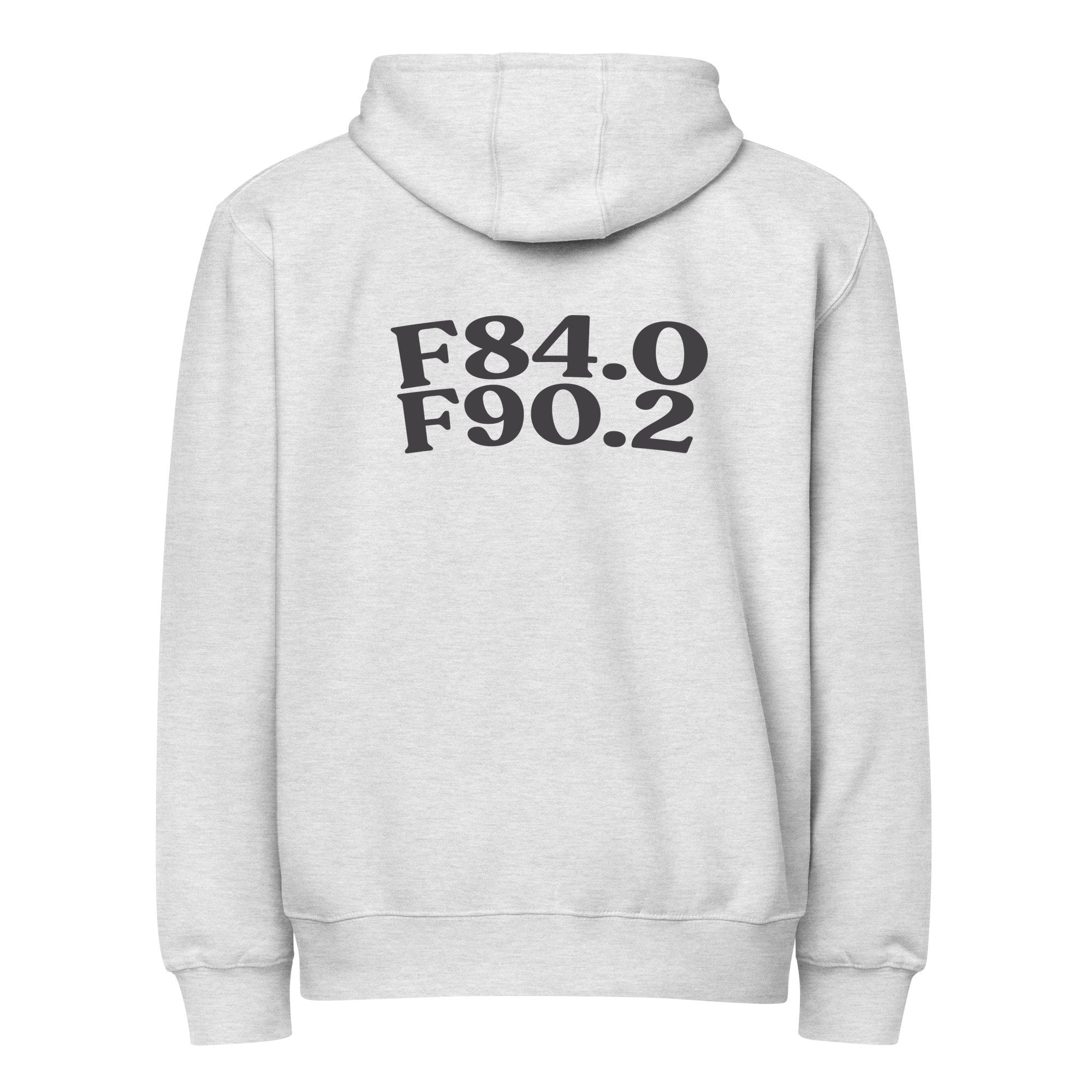 AuDHD | LS14003-back | heather-grey | black