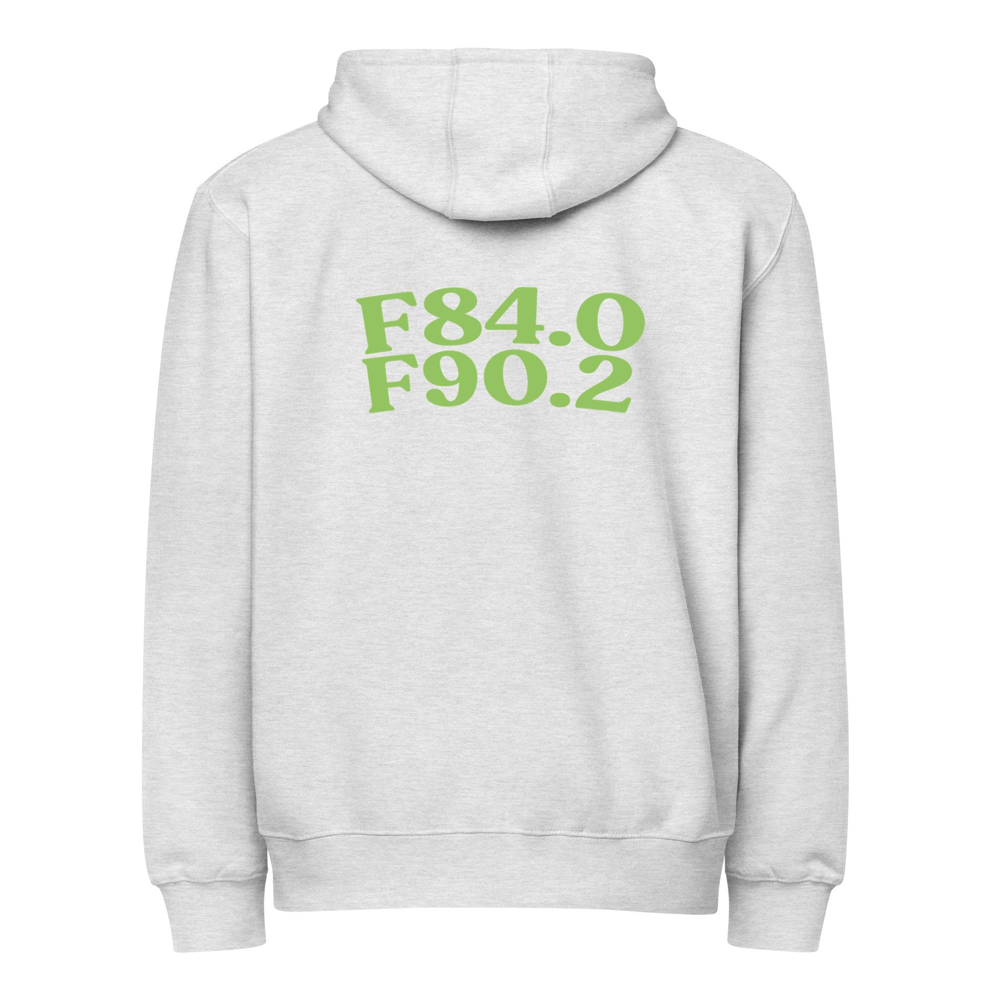 AuDHD | LS14003-back | heather-grey | green