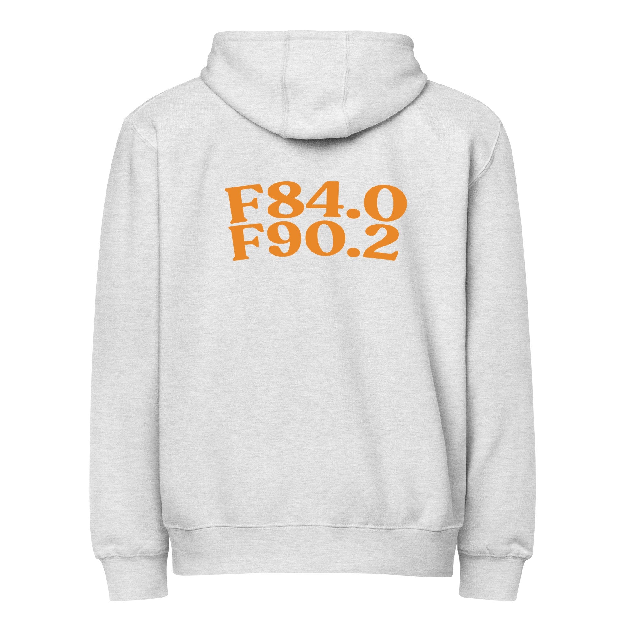 AuDHD | LS14003-back | heather-grey | orange