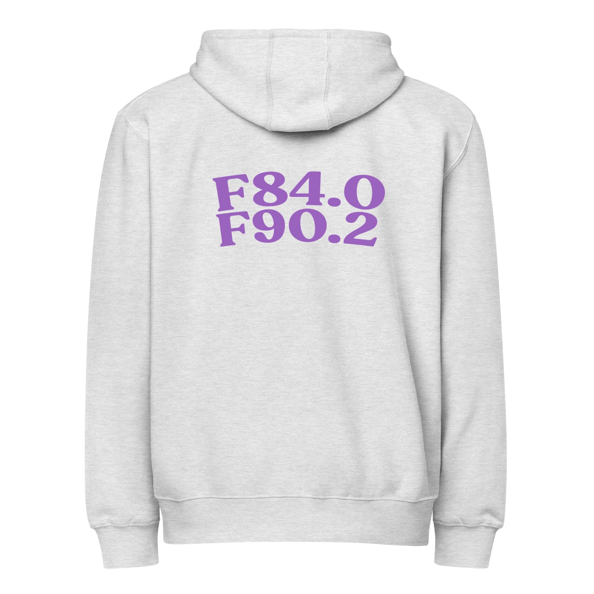 AuDHD | LS14003-back | heather-grey | purple
