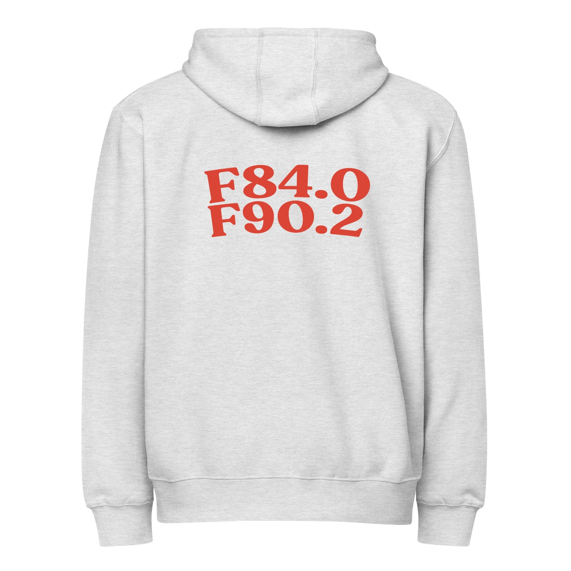 AuDHD | LS14003-back | heather-grey | red