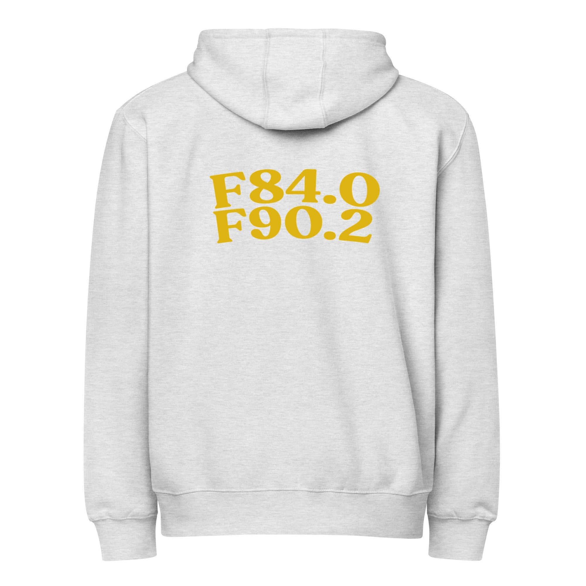 AuDHD | LS14003-back | heather-grey | yellow