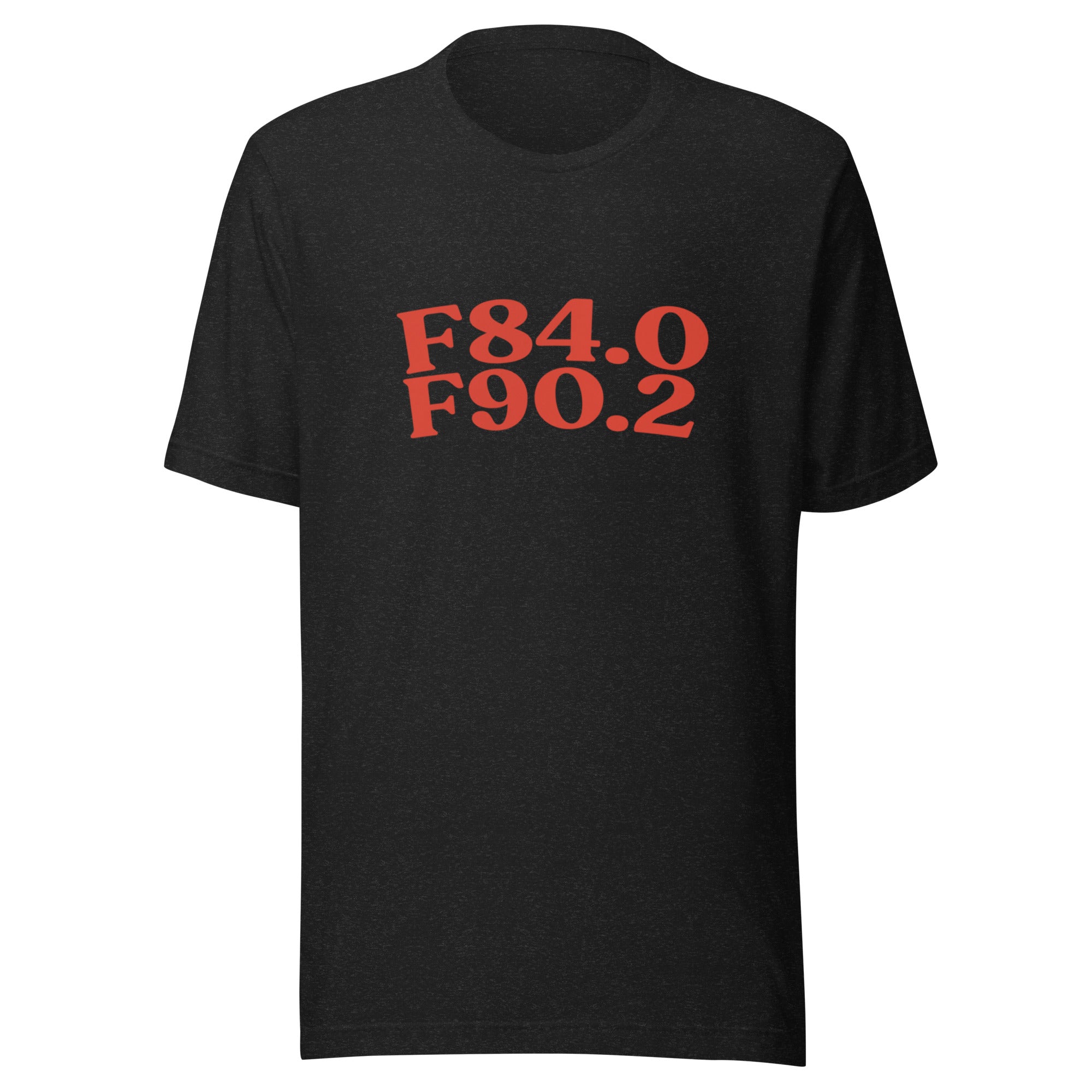 AuDHD | Product 71 | Black Heather | Red
