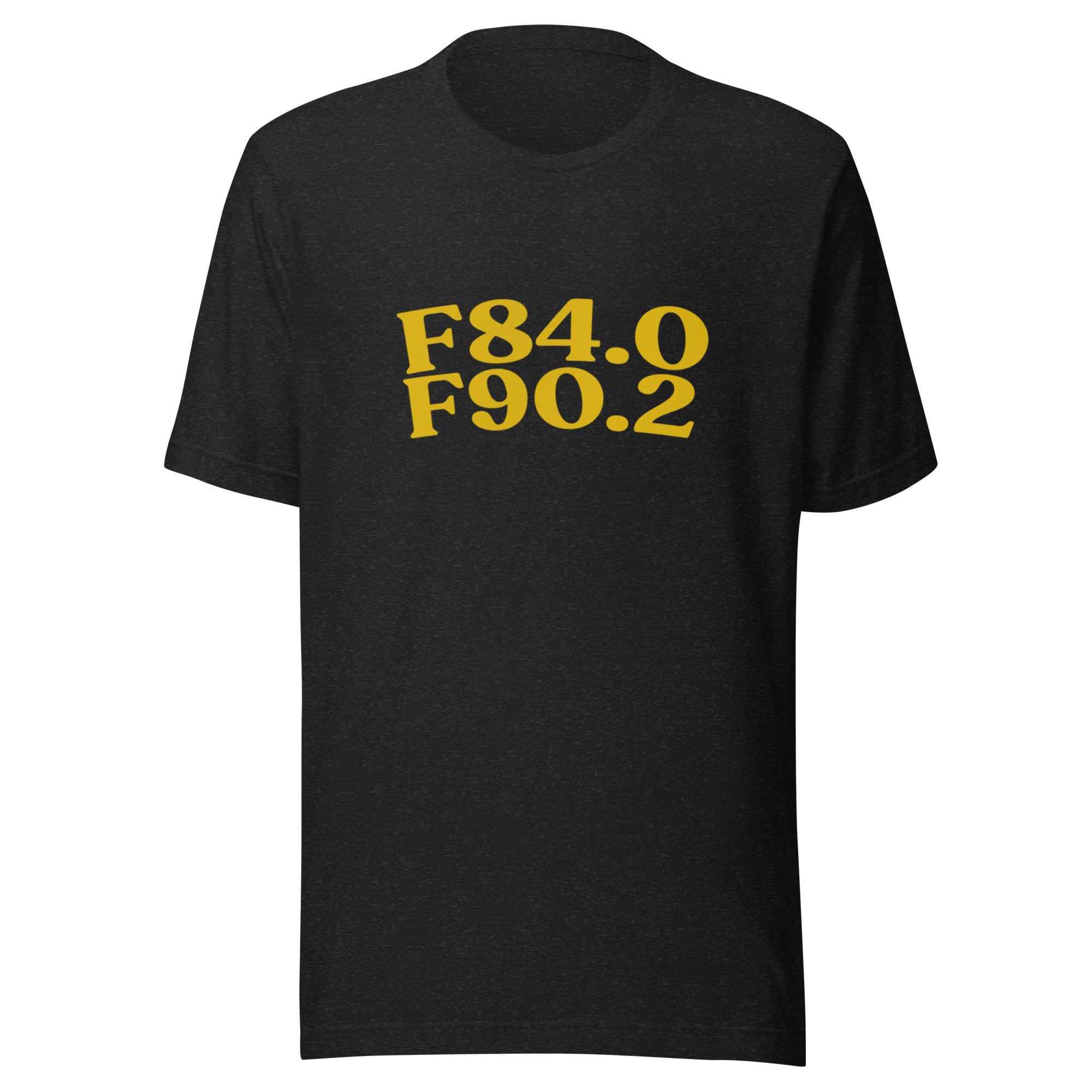 AuDHD | Product 71 | Black Heather | Yellow