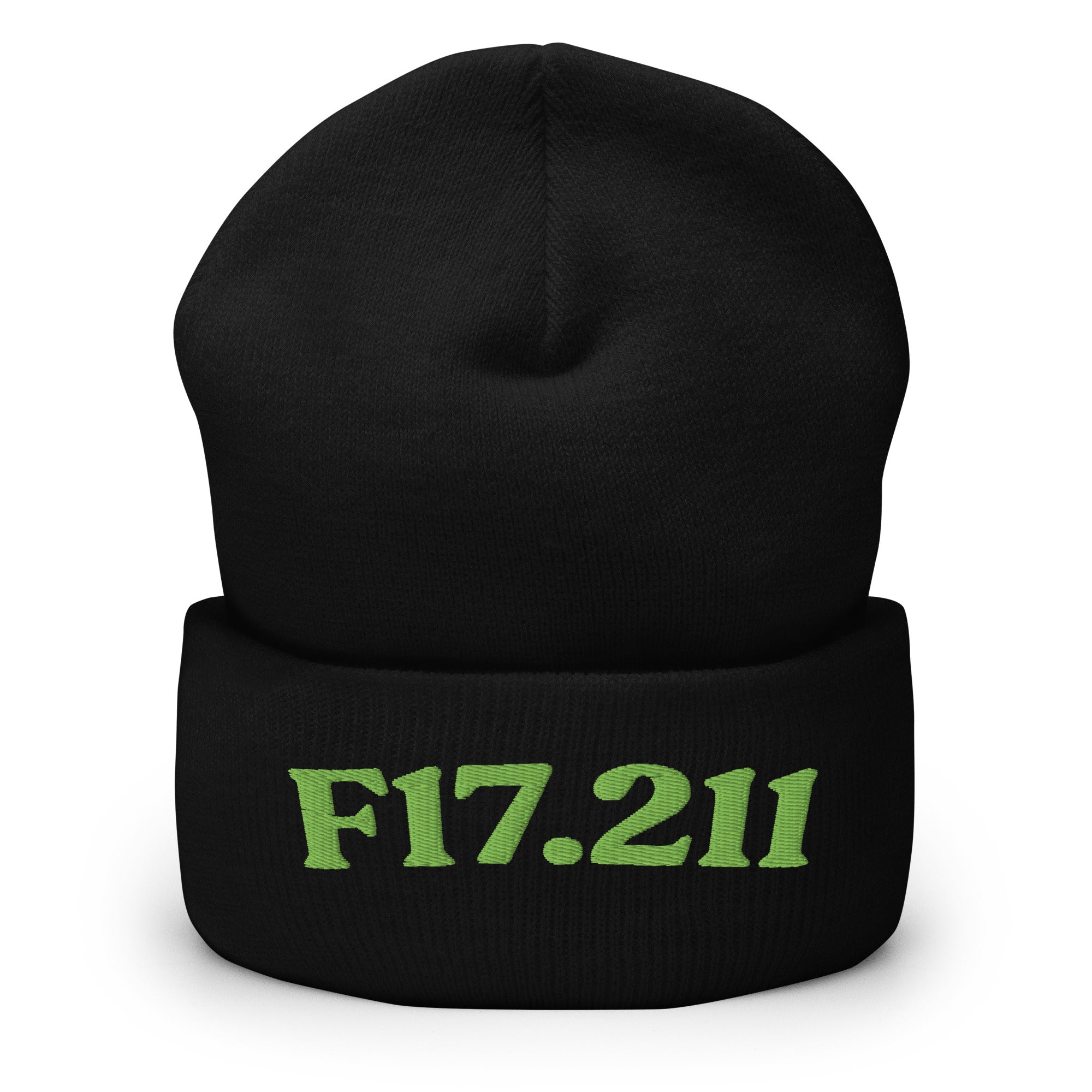 F17.211_cuffed-266_black_kiwi-green_flat2