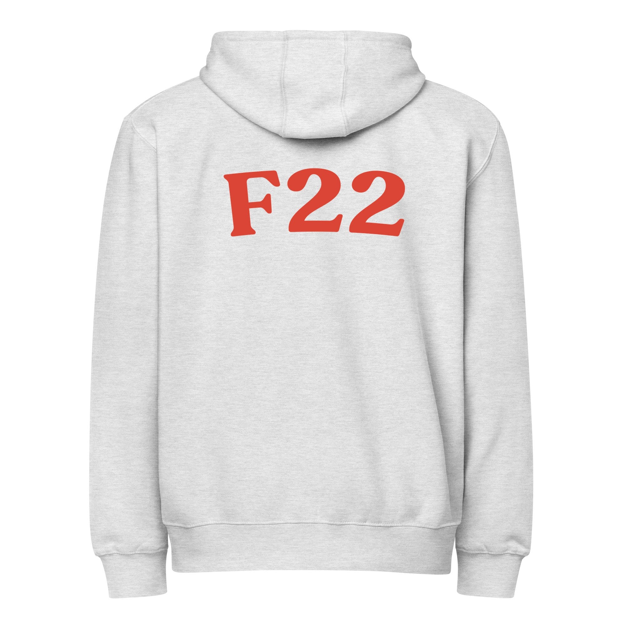 F22 | LS14003-back | heather-grey | red